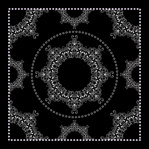 Черный принт
 - Вектор,изображение