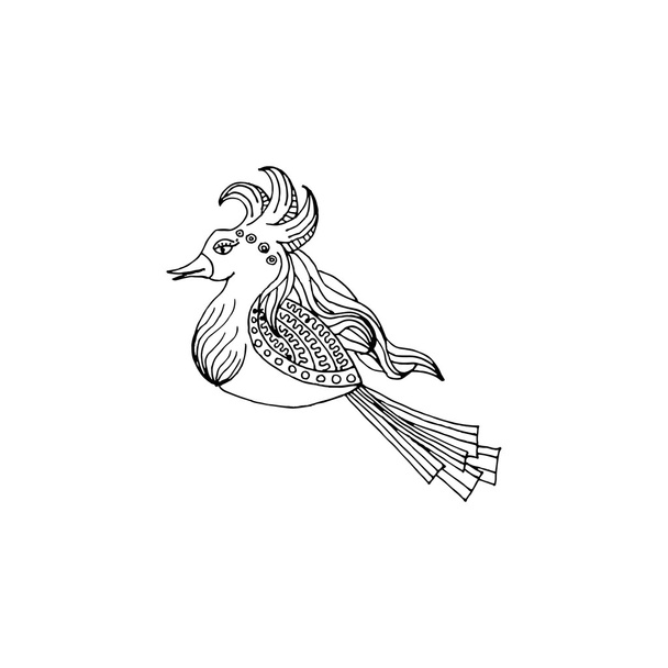 Bird hand drawn doodle - Vetor, Imagem