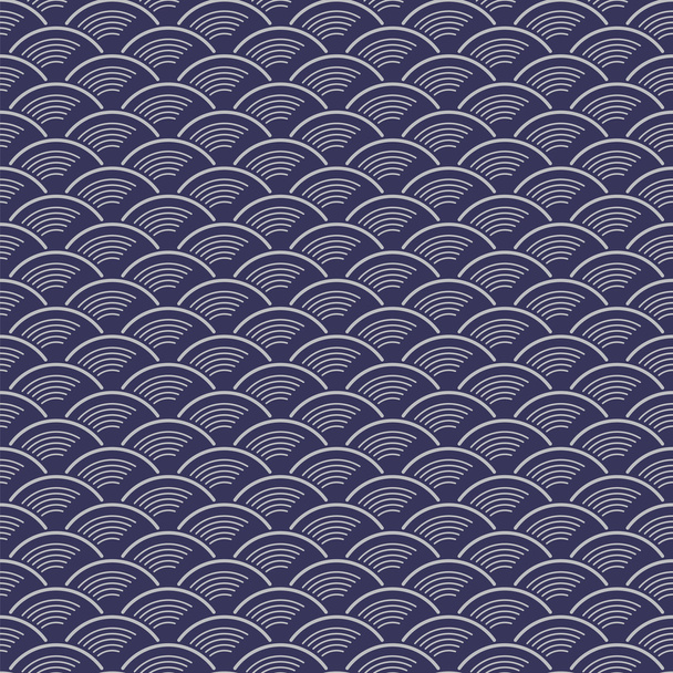 Japanse geometrische naadloze patroon - Vector, afbeelding