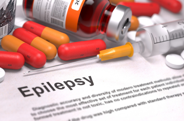 Diagnosis - Epilepsy. Medical Concept. 3D Render. - 写真・画像