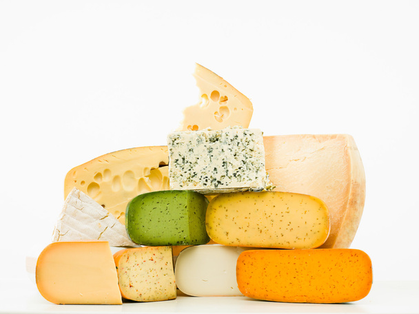 gourmet cheeses mixed group - Photo, Image