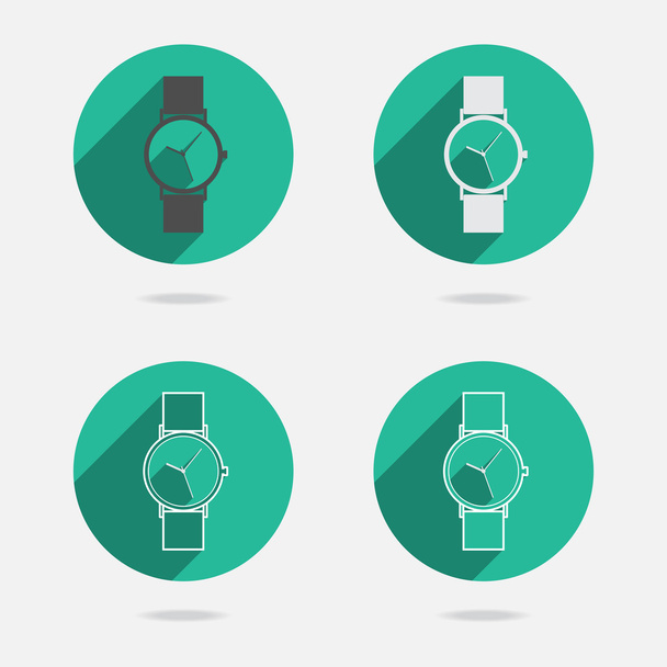 Trendy wristwatch icon - Wektor, obraz