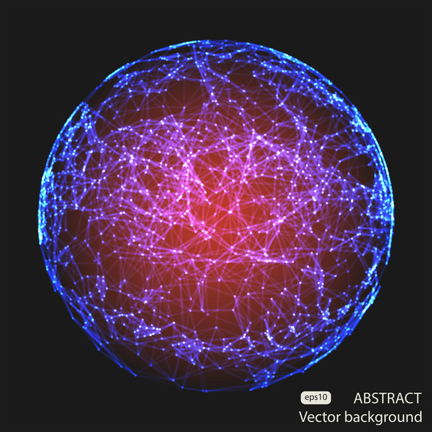 Abstract mesh spheres - Вектор,изображение