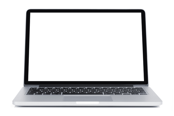 Laptop with blank screen - Photo, Image