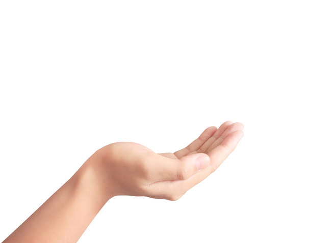 Open palm hand gesture  - 写真・画像