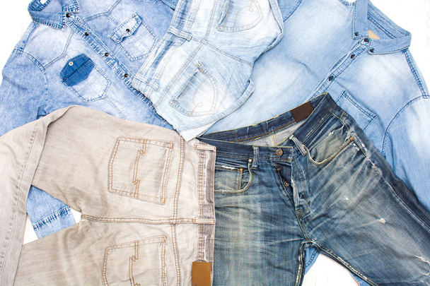 джинсовая одежда
 - Фото, изображение