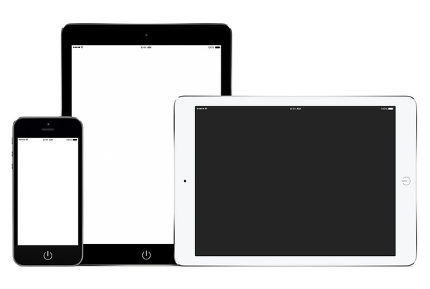 Mockup van smartphone en twee Tablet PC 's - Foto, afbeelding