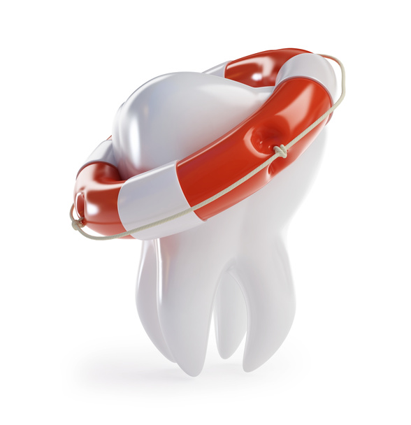 Zahn hilft Rettungsring - Foto, Bild