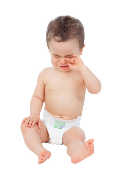 Triste bebé cansado llorando
  - Foto, imagen