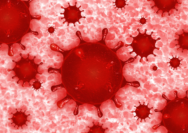 Nahaufnahme Virus abstrakte Bakterien Hintergrund - Foto, Bild