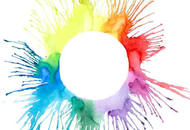 Bright watercolor blobs - Foto, Imagem