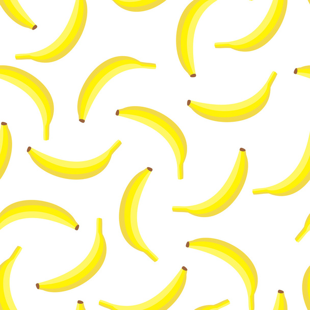 Seamless background with yellow bananas. - Вектор, зображення