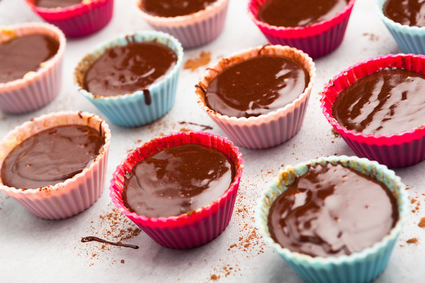gâteaux au chocolat fondus
 - Photo, image
