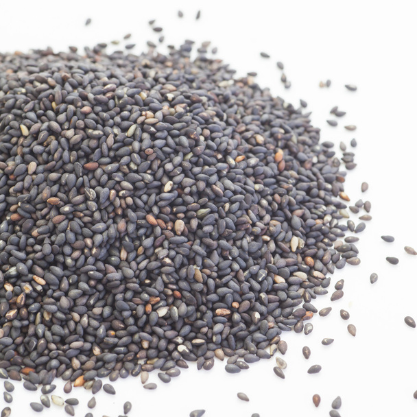 schwarze, trockene Sesamsamen - Foto, Bild
