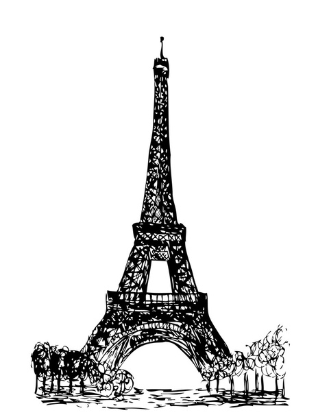 Эйфелева башня - Вектор,изображение