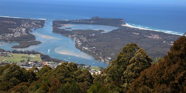Camden Head and Laurieton from North Brother mountain - Fotografie, Obrázek
