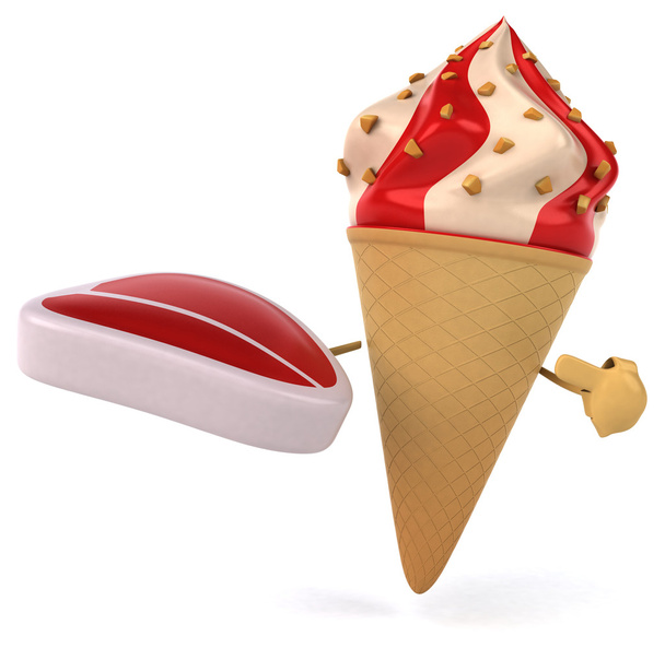 cartoon Ice cream - Foto, Imagen