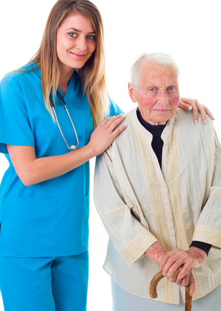 Doctor and senior patient together - Photo, Image