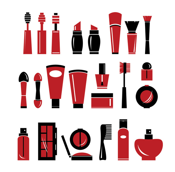 Set of cosmetics icons.  - Διάνυσμα, εικόνα