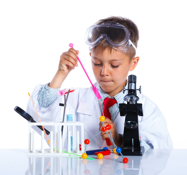 Little chemist - Foto, Bild