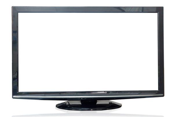 Monitor de televisión aislado sobre fondo blanco
. - Foto, imagen