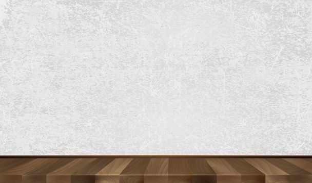 Pared gris, parquet de madera. Antecedentes Ilustración vectorial
 - Vector, Imagen