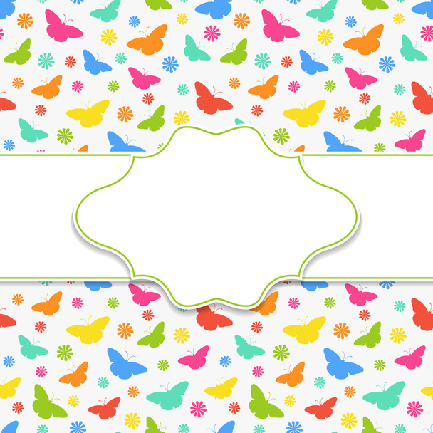 Butterfly frame - Vetor, Imagem