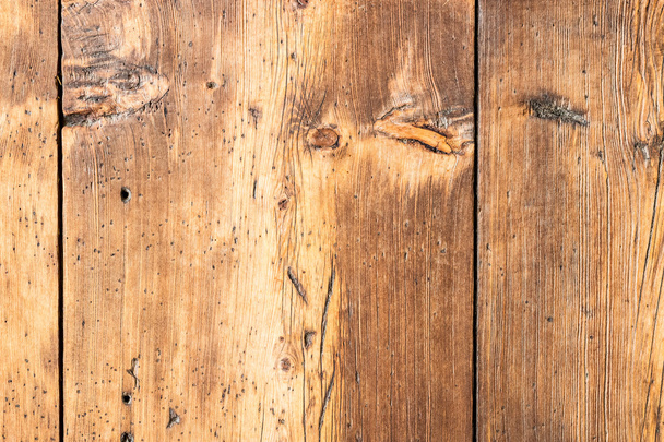 Pared de madera pintada antigua - textura o fondo - Foto, imagen