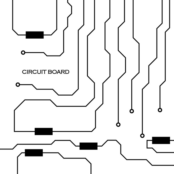 Placa de circuito. Fondo abstracto. Ilustración vectorial. Eps 10
 - Vector, imagen