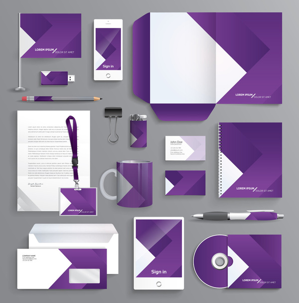 template design for your company - Vektör, Görsel
