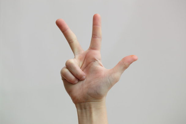 tres dedos
 - Foto, Imagen