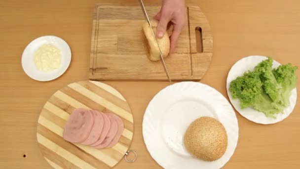 Cook, sandwich - Filmmaterial, Video