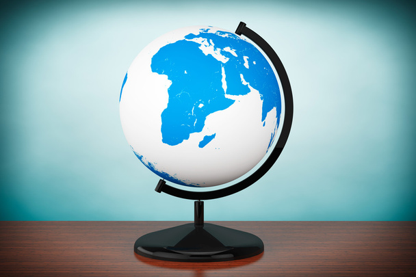 Old Style Photo. World desktop globe - Foto, afbeelding