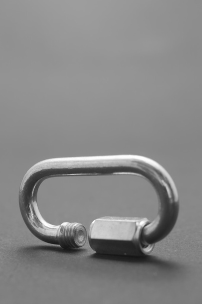 Carabiner steel screw - Foto, afbeelding