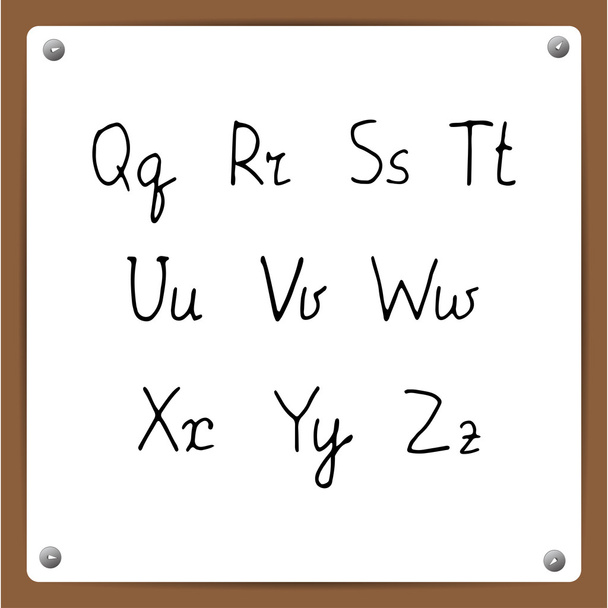 hand-draw alphabet - Vettoriali, immagini