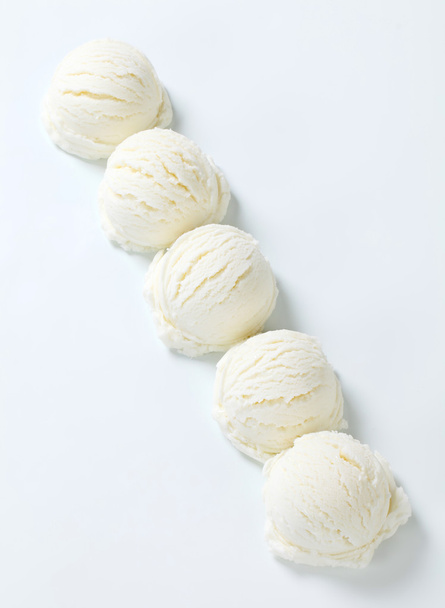 Copas de helado blanco
  - Foto, Imagen