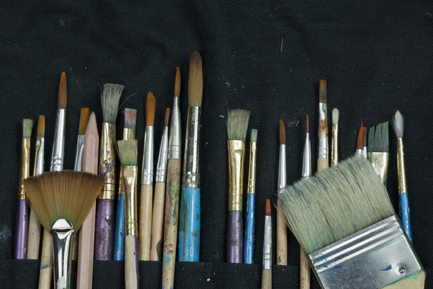 Selection of artist paint brushes - Photo, Image
