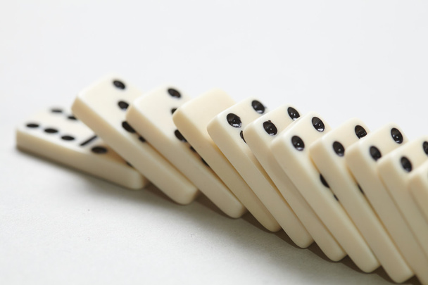 piezas de dominó blanco
 - Foto, Imagen