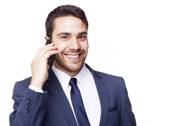 Business man talking on cell phone - Photo, image