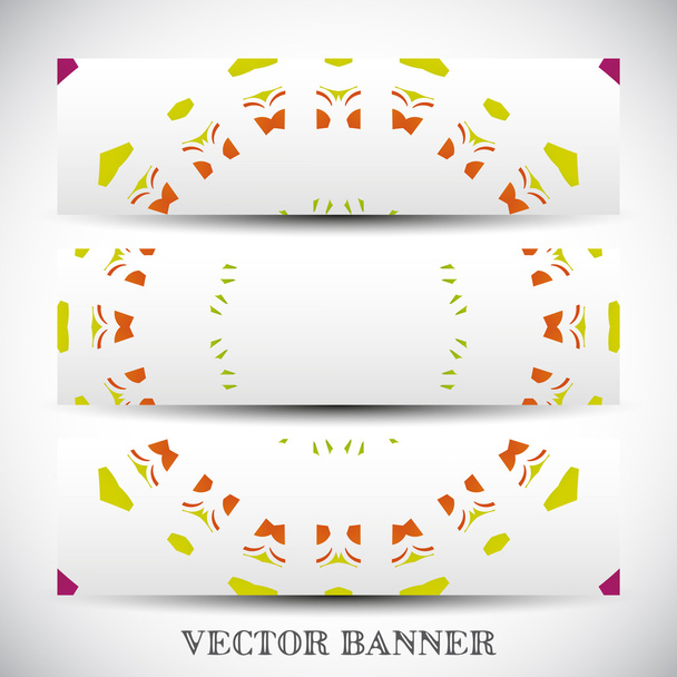 Набір абстрактних векторних банерів
 - Вектор, зображення