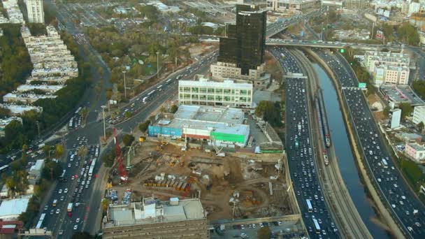 Aerial view of the city Tel Aviv during the afternoon - Séquence, vidéo