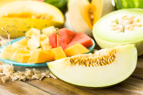 Odmiany melonów organicznych - Zdjęcie, obraz