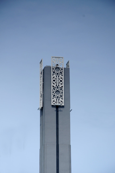 Minarete da Mesquita Puncak Alam em Selangor, Malásia
 - Foto, Imagem