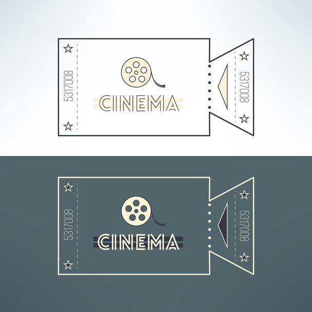 modern flat design with film. - Vector, Image