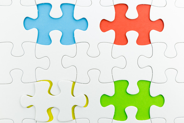 jigsaw puzzle use for business background - Zdjęcie, obraz