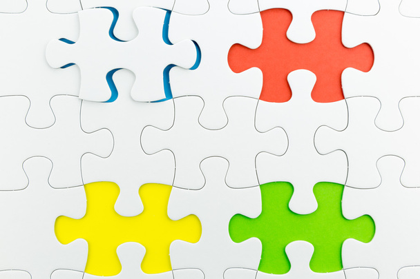 jigsaw puzzle use for business background - Photo, image