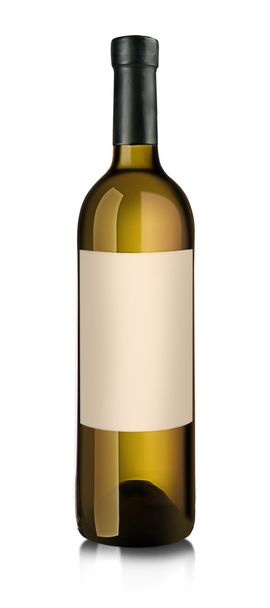 Wine bottle isolated on white - Foto, imagen