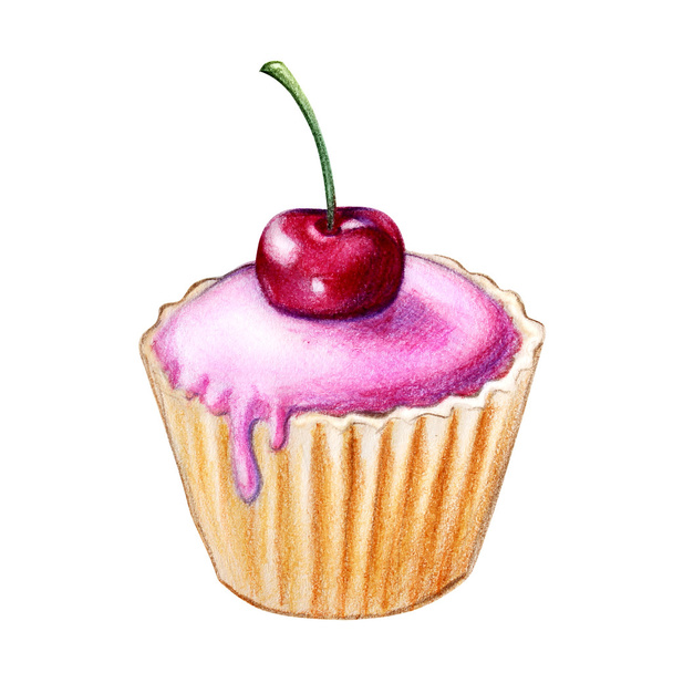 cherry cake - Fotó, kép