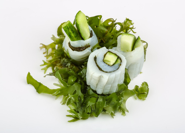 Calamar sashimi con pepino
 - Foto, imagen