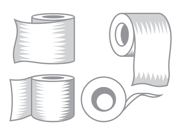 Toilettenpapier-Vektorsymbol - Vektor, Bild
